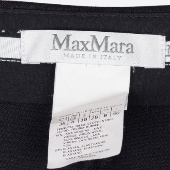 MaxMara Black slim tailored trousers - Picture 4 of 5
